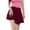 Wine, variant on Pleated Skirts for Women Hight Waist Mini Skorts with Undershorts Candy Colored Collection Skirt Party Skort Cheerleader Skirt(Wine,M)