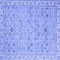 thumbnail image 1 of Ahgly Company Machine Washable Indoor Square Oriental Blue Traditional Area Rugs, 6' Square, 1 of 4
