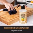 thumbnail image 3 of Board  Cleaner, with Microfiber Cloth, for  Countertop - Pure Ingredients Filtered Water, Distilled Vinegar, Castile Soap,  & Orange Citrus Oil Extracts, 12oz, 3 of 6