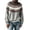 Gray, variant on Women Turtleneck Fair Isle Knit Sweater Plus Size Long Sleeve Vintage Nordic Geometric Pattern Pullover Casual Loose Printed Knitted Top