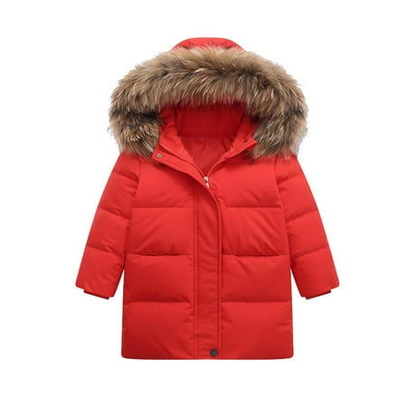 

Rovga Toddler Baby Kids Girls Sweater Coat Winter Thick Warm Button Hooded Collar Windproof Coat Outwear Jacket Xmas Decor