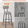 thumbnail image 5 of ENYOPRO 3-Piece Counter Height Table Set, Wood Rustic Bar Dining Set with 2 Bar Chairs, Pub Dining Height Table Set, Morden Style Counter Height Kitchen Table for Dining, Work or Study, 5 of 8