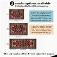 thumbnail image 3 of Farmhouse Kitchen Rugs Set 3 Piece, Boho Kitchen Mats for Floor, Non-Slip Kitchen Rug Waterproof Mats for Kitchen, Runner Rugs for Hallway Laundry Holiday Sink Decor, 3 of 12