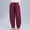 Wine, variant on Babysbule Womens Large Size Capris Women's Summer Printed Five Points Cotton Linen Pants Casual Pants Shorts