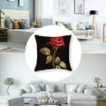 thumbnail image 5 of Red Rose Throw Pillow Case Mysterious Romantic Flowers Pillow Cover Cushion Case Decorations for Sofa Couch Bed Chair, 5 of 7
