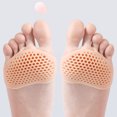 thumbnail image 2 of Forefoot Pads 10 Pairs Pads Silicone Foot Pads Washable Metatarsal Pads Portable Foot Cushion Foot Accessory for Foot Forefoot Protection Sole, 2 of 8