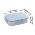 thumbnail image 1 of Leak Proof Lunch Box Flip Over Lunch Box, Divided Into Compartments, Microwave for Office Workers, Childrens Bento Box, Plastic Leak Proof Student Lunch Box Leak Proof Bento Box, 1 of 2