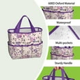 thumbnail image 4 of Garden Tool Bag,Pioneer Flower Floral Print Pattern Garden Tool Organizer,Garden Gifts,Waterproof Multi-Pocket Garden Tool Storage 11.8x5.5x11.4 Inch(Tools NOT Included), 4 of 6