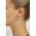 thumbnail image 4 of 2 PAIR SET! Tilo Jewelry Round Hoop Earrings for Women & Unisex - 30mm, 4 of 4