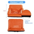 thumbnail image 7 of 24.4" Wide Stadium Seat For Bleachers With Back Support 6 Reclining Options&Invert Armrest,Folding Bleacher Chair Comfortable Cushion,Water-Resistant,Portable For Sporting Events,Camping, 7 of 7