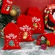 thumbnail image 4 of 10/1 piezas de bolsas de terciopelo rojo para Navidad, bolsa de regalo de Papá Noel con cordón, bolsa para envolver dulces, bocadillos, regalos para fiestas de bodas y Navidad, decoración, 4 of 5