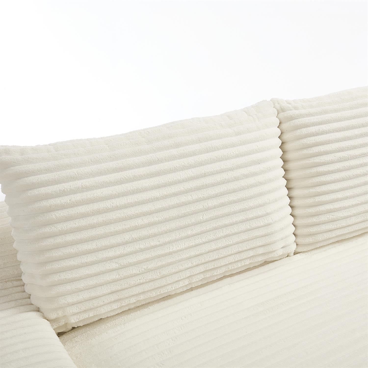 Demi Bonn 72" Cozy Loveseat Sofa Bed with Memory Foam & Sturdy Steel Frame, No Assembly Needed, Convertible 2-in-1 Couch for Small Spaces, Apartments, White