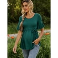thumbnail image 2 of Casual Maternity Tops for Women Short Sleeve Maternity Clothes Pregnancy Shirts, 2 of 8