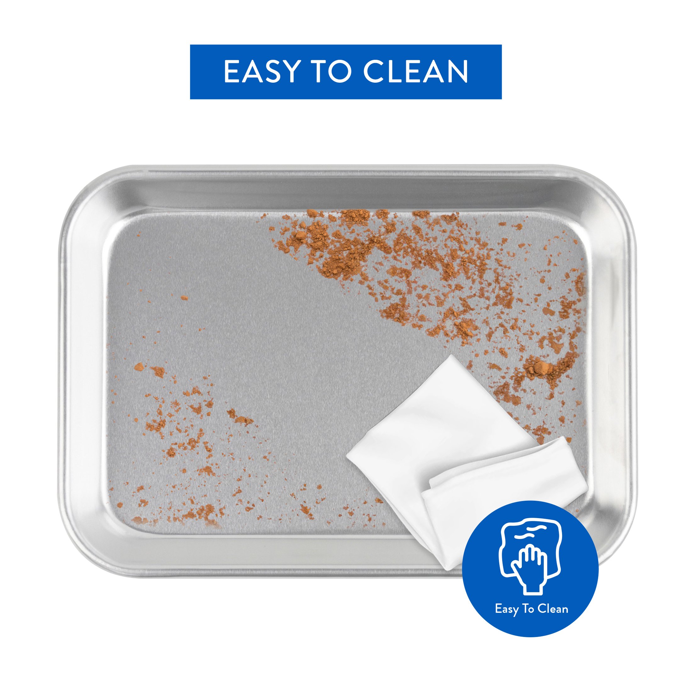 Mainstays 2-Piece Aluminum Baking Sheet Set, 7" x 10" photo 8