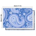 thumbnail image 6 of Vintage Bohemian Paisley Placemats Set of 4, Durable Flax Linen Table Mats Featuring Heat Resistant Wrinkle Free Finish with Colorful Ethnic Floral and Mandala Patterns, 6 of 6