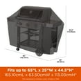 thumbnail image 3 of Modern Leisure Chalet 65 in. Outdoor Patio Grill Cover, 65"L x 25"W x 44.5"H, Black, 3 of 9