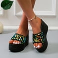 thumbnail image 4 of Vedolay Summer Shoes Sandals for Women Dressy Summer Casual Beach Outdoor Wedges Sandal Shoes,Black 8.5, 4 of 5