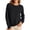 01# Black, variant on Women's Knit Sweater Rhinestone Elegant Crewneck Pullover Winter Long Sleeve Cozy Chunky Casual Holiday Party Loose Fit Soft S-2XL