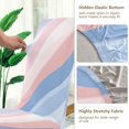 thumbnail image 5 of Yayeee 4 Pack Dining Chair Covers Stretch Parson Chairs Slipcovers Seat Protector, Abstract Blue, 5 of 6