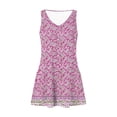 thumbnail image 4 of Odbmxy Women Sun Dresses V-Neck Sleeveless Mini Dresses for Women Plus Size Vintage Summer Vacation Tank with Pockets Dress, 4 of 5