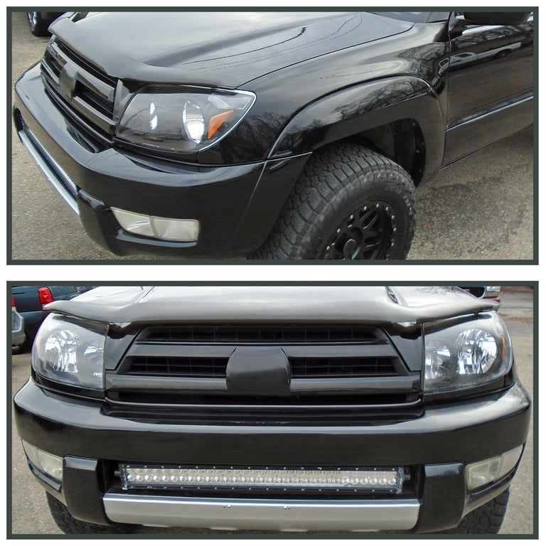 For Toyota 4Runner Black Headlights Headlamps Repalcement Pair For Toyota 4Runner Black Headlights Headlamps Repalcement Pair