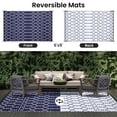 thumbnail image 3 of Alfombra exterior Smiry, 183 x 274 cm, impermeable y reversible, color azul marino, 3 of 8