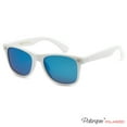 thumbnail image 3 of polarspex polarized unisex 80's retro classic trendy stylish sunglasses, gloss white | ice blue, one size, 3 of 6