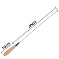 thumbnail image 3 of Interactive Long Wand Cat Toy with Replaceable Teaser Heads, Flexible Fishing Pole Style String Toy with Feathers for Exercise and Hunting Instinct Stimulation, 3 of 3