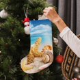 thumbnail image 5 of Sikiie Beach Starfish Shell Christmas Stockings,18 Inches Christmas Stockings Xmas Hanging Stockings for Family Christmas Decorations & Gifts, 5 of 7