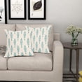 thumbnail image 3 of Boho Pillow Covers 20x20 Inch Teal Bohemian Geometric Decorative Throw Pillow Covers Farmhouse Outdoor Pillowcases Cotton Linen Cushion Covers for Couch Sofa Bed Home Decor (Pack of 2), 3 of 6