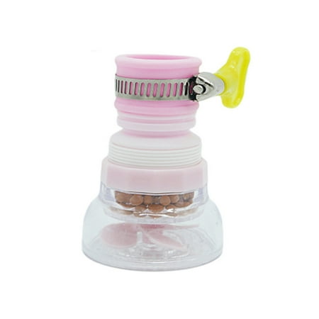 

Kitchen Faucet Spouts Tap Splash-Proof Water Purifier Filter Tools (Pink)