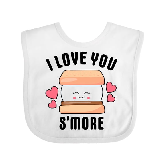 Inktastic I Love You Smore with Cute Food Valentine Girls Baby Bib