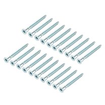 Uxcell Furniture Confirmat Screw 7x69mm Hex Socket Wood Screws Zinc Plated 20pcs