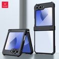 thumbnail image 2 of For Samsung Z Flip 6 Case Galaxy Z Flip 3 4 5 Case Airbag Shockproof Shell Back Clear Cover with Glass For 臧る煭鞁?z頂岆6 旒€鞚挫姢 For Galaxy Z Flip 4 PC and TPU, 2 of 6