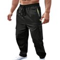 thumbnail image 5 of Men’s Loose Straight Sweatpants Casual Sports Trendy Everyday Bottoms, 5 of 6