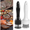 thumbnail image 3 of Needle Meat Tenderizer, Manual Meat Tenderizer With 21 Professional Stainless Steel Needles, For Tenderizing Steak Beef Chicken Fish (2 Pcs Black + Wh, 3 of 4