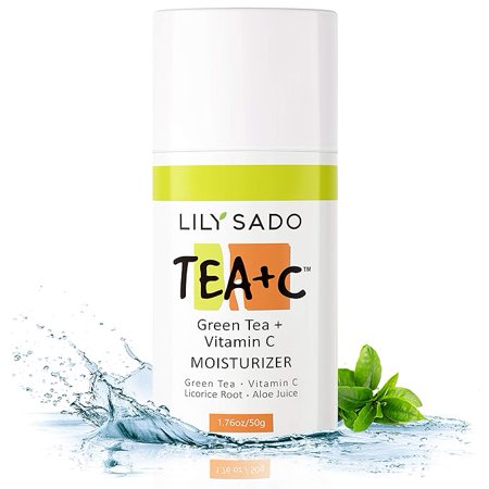 LILY SADO TEA+C Green Tea & Vitamin C Moisturizer - Antioxidant, Anti-Aging Anti-Wrinkle Daily Moisturizing Lotion - Hydrates, Softens, Firms & Tones for Healthy Radiant Skin. For Women & Men