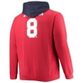 thumbnail image 4 of Men's Profile Alexander Ovechkin Red Washington Capitals Big & Tall Colorblock Full-Zip Hoodie, 4 of 4