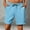 Light Blue, variant on LADIGASU Men's Stretch Cargo Shorts Casual Drawstring Classic Summer Short With Multi Pockets