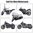 thumbnail image 5 of Unique Bargains XL Size Universal Half Cover Motorcycle Cover Silver Tone - Pack of 1, 5 of 7