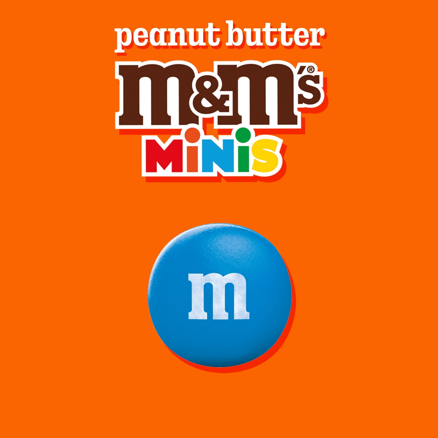 M&M's Minis Peanut Butter Candy, Family Size - 15 oz Bulk Resealable Bag