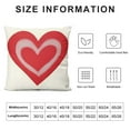 thumbnail image 5 of JEUXUS Valentines Day Pillow Covers Pink Heart Love Valentines Day Pillows Winter Holiday Lumbar Pillow Covers  Outdoor Pillowcase for Home Decor, 5 of 5