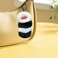 thumbnail image 5 of Tuvgenk Adorable Furry Pom Pom Worm Keychain, Colorful Soft Car Keychain for Women, 5 of 6