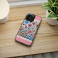 thumbnail image 5 of DistinctInk Clear Hybrid Case for Apple iPhone 15 Plus (6.7" Screen) - Playful Cartoon Spring Flowers on Pink - Raised Bezel Screen Guard, 5 of 8