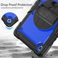 thumbnail image 3 of For Samsung Galaxy Tab A7 Lite Case 8.7 inch, 360 Rotating Shockproof Cover with Stand, Screen Protector, Shoulder Strap (2021, SM-T220/T225/T227), Dark Blue PC, 3 of 7