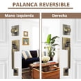 thumbnail image 4 of Cerradura Residencial con Llave,Juego de Cerradura Puerta Principal con Jaladera-Gatillo y Perilla,Cerrojo Cilindro-Mariposa de Latón,Chapa Puerta Exterior con Manija Puerta (Latón Antiguo), 4 of 6