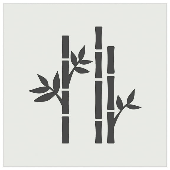 Sniggle Sloth Bamboo Sticks with Leaves Art Stencils & Templates