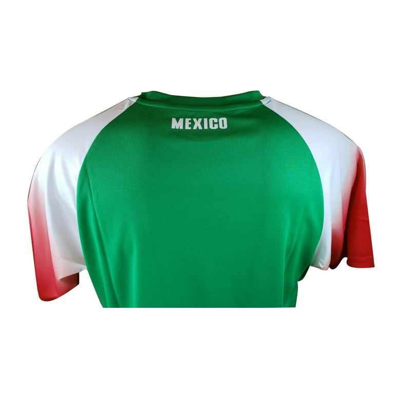 Icon Sports Mexico Soccer Jersey (Large, Black/Green) 