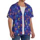 thumbnail image 2 of Fotbe Ice Hockey Players With Puck Camisa Estampada de Manga Corta para Hombre, Casual de Verano, Estilo Playero, Sin Arrugas-Large, 2 of 5