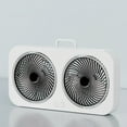 thumbnail image 7 of Honeeladyy Twin Window Fan, Portable Wall Mountables or Desktop Fan with Three Adjustable Wind Speeds High Wind Settings, Suitable for Home, Office, Travel or Picnic, 15.75x8.27x2.17in, Black, 7 of 7
